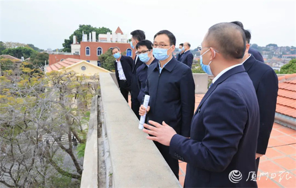 崔永輝到鼓浪嶼調研世界文化遺產保護傳承工作