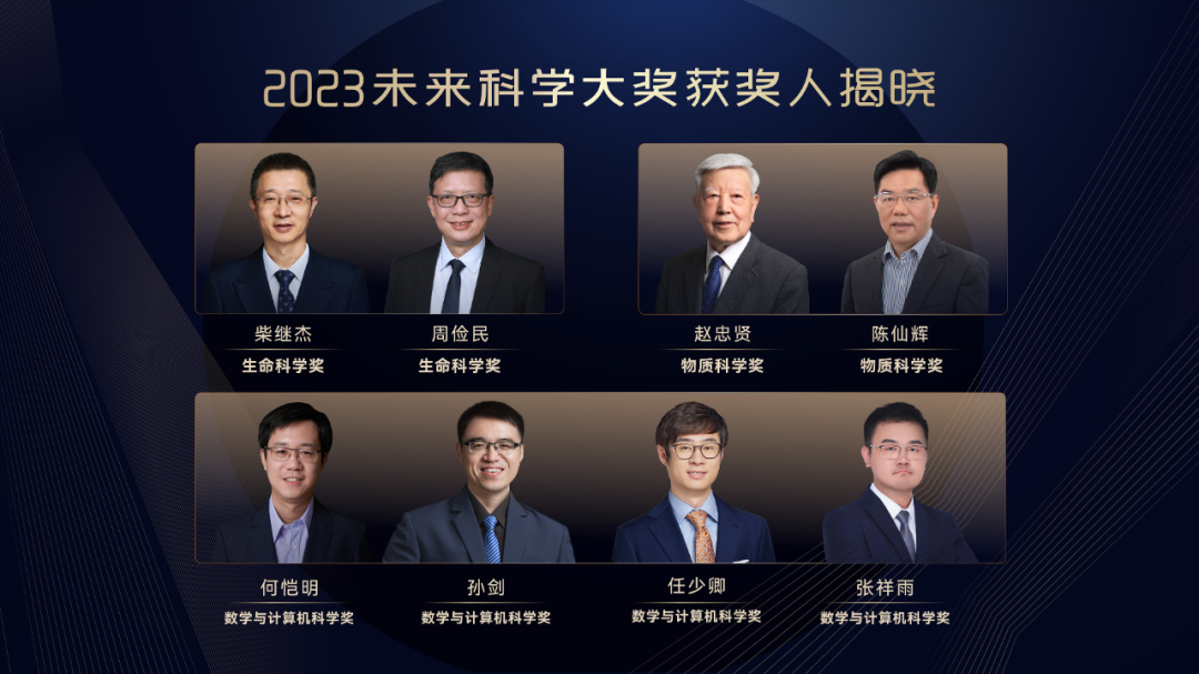 有片丨2023未來科學大獎獲獎名單公布  最年輕獲獎者誕生