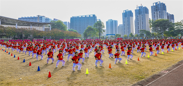 千人武術操！潮州種子星教育·娃哈哈幼教舉辦「以武健體·趣享童心」武術進校園運動會