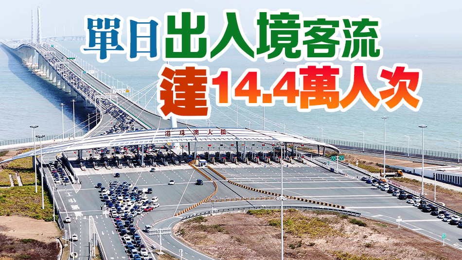 兩日三次創新高！港珠澳大橋春節期間客流車流同創新高