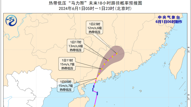 「馬力斯」已於今日凌晨在廣東陽江登陸