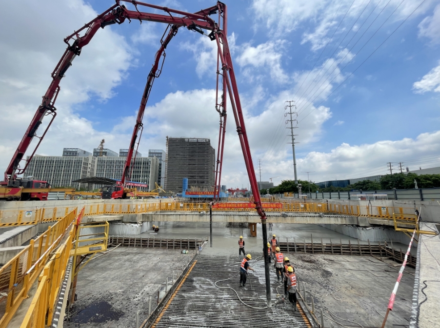 廣花城際鐵路工程首座車站順利封頂  未來與南珠（中）城際串聯