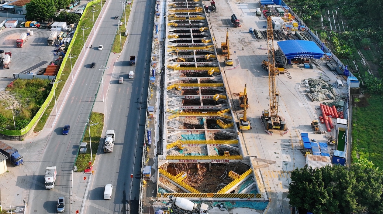 廣州地鐵八號線北延段迎新節點 過半車站開始土建施工