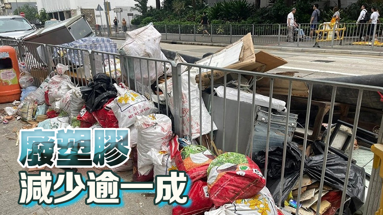 環保署：都市固體廢物棄置量連續兩年下跌 較2022年減少2.2%